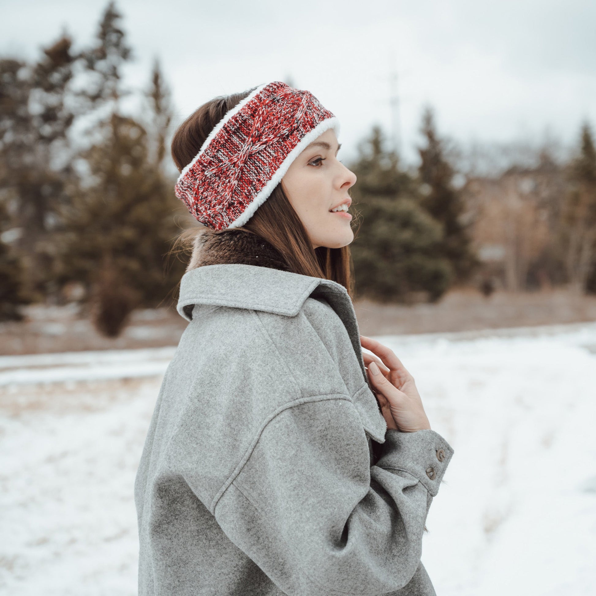 Muk Luks Cable Knit Headband Licorice