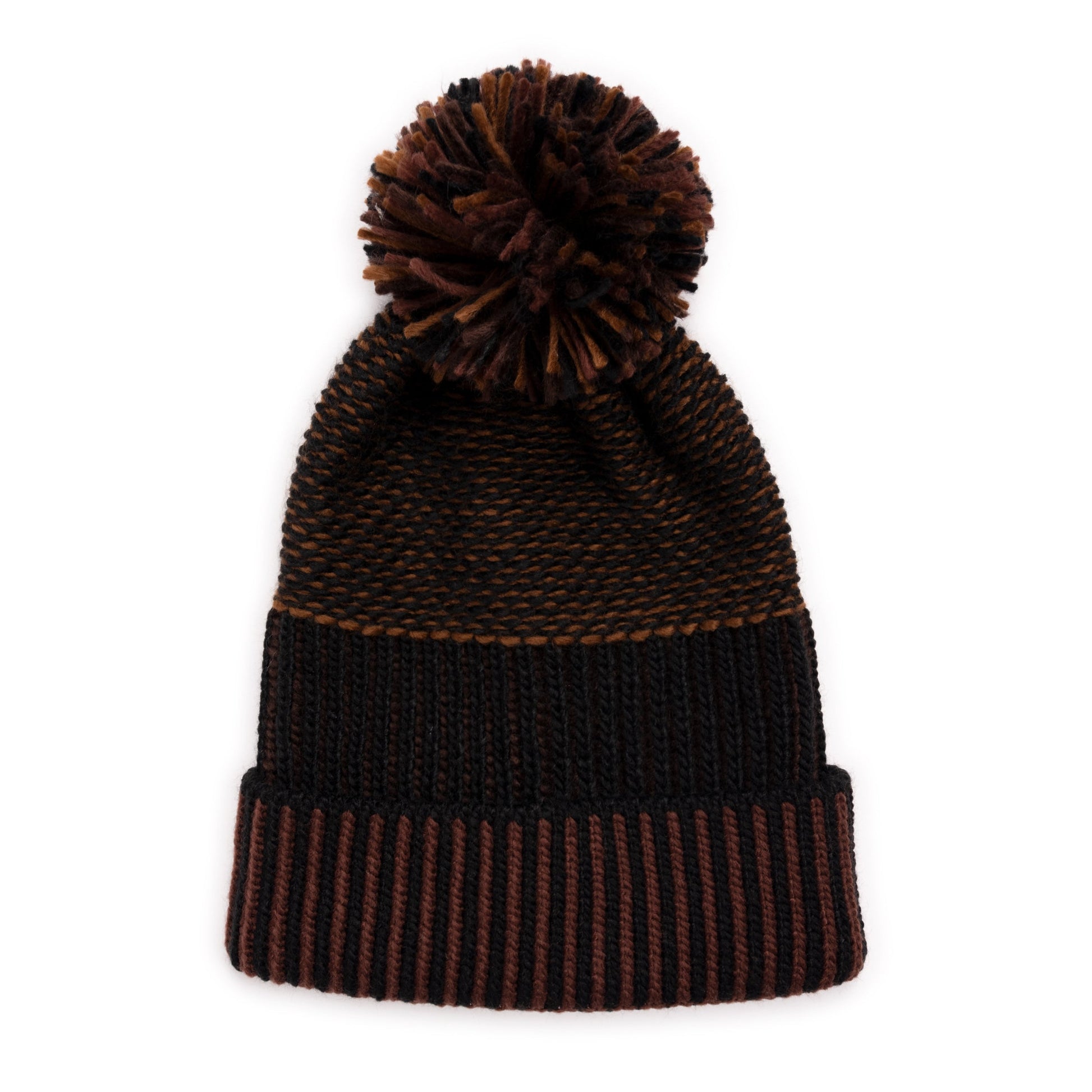 Muk Luks Textured Stripe Beanie Grey