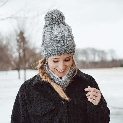 Muk Luks Heat Retainer Beanie Medium Gray Heather
