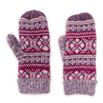 Muk Luks Chenille Eyelash Mix Mitten