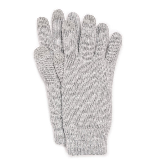 Muk Luks Heat Retainer Gloves Medium Gray Heather