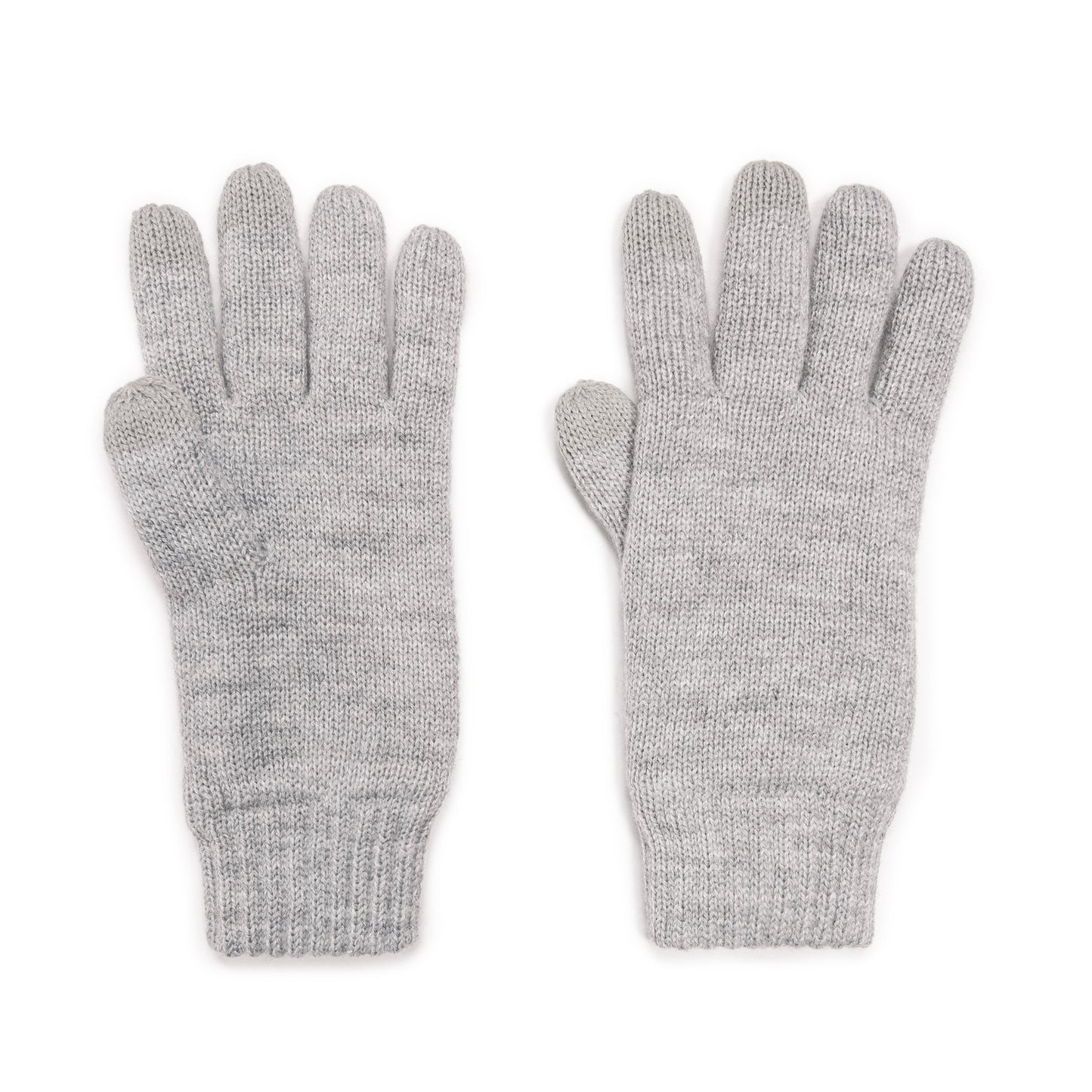 Muk Luks Heat Retainer Gloves Medium Gray Heather