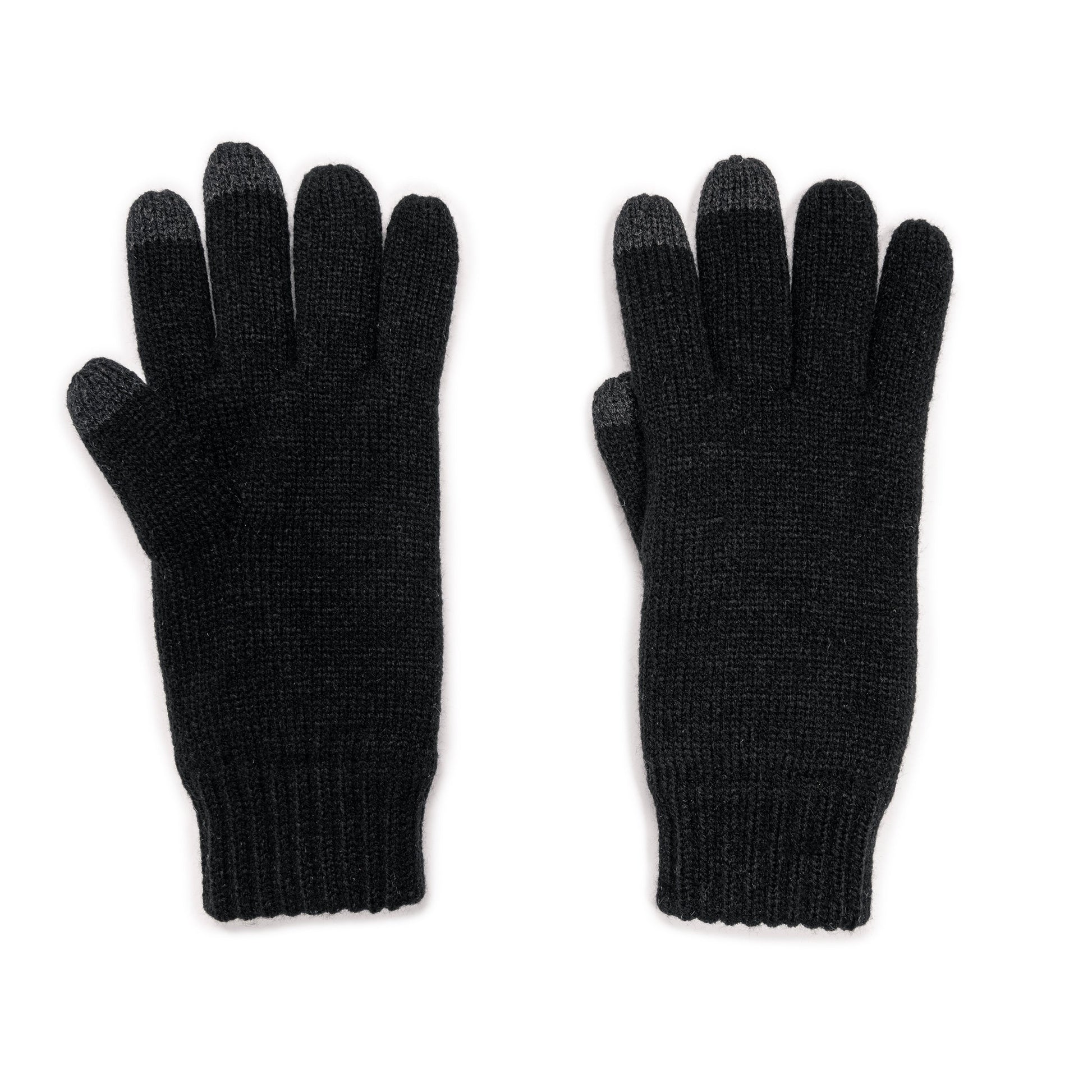 Muk Luks Heat Retainer Gloves Medium Gray Heather