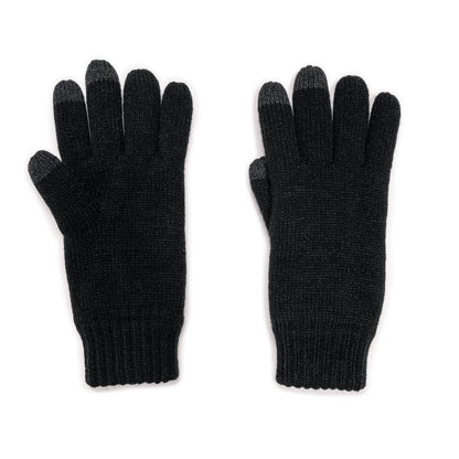 Muk Luks Heat Retainer Gloves Medium Gray Heather