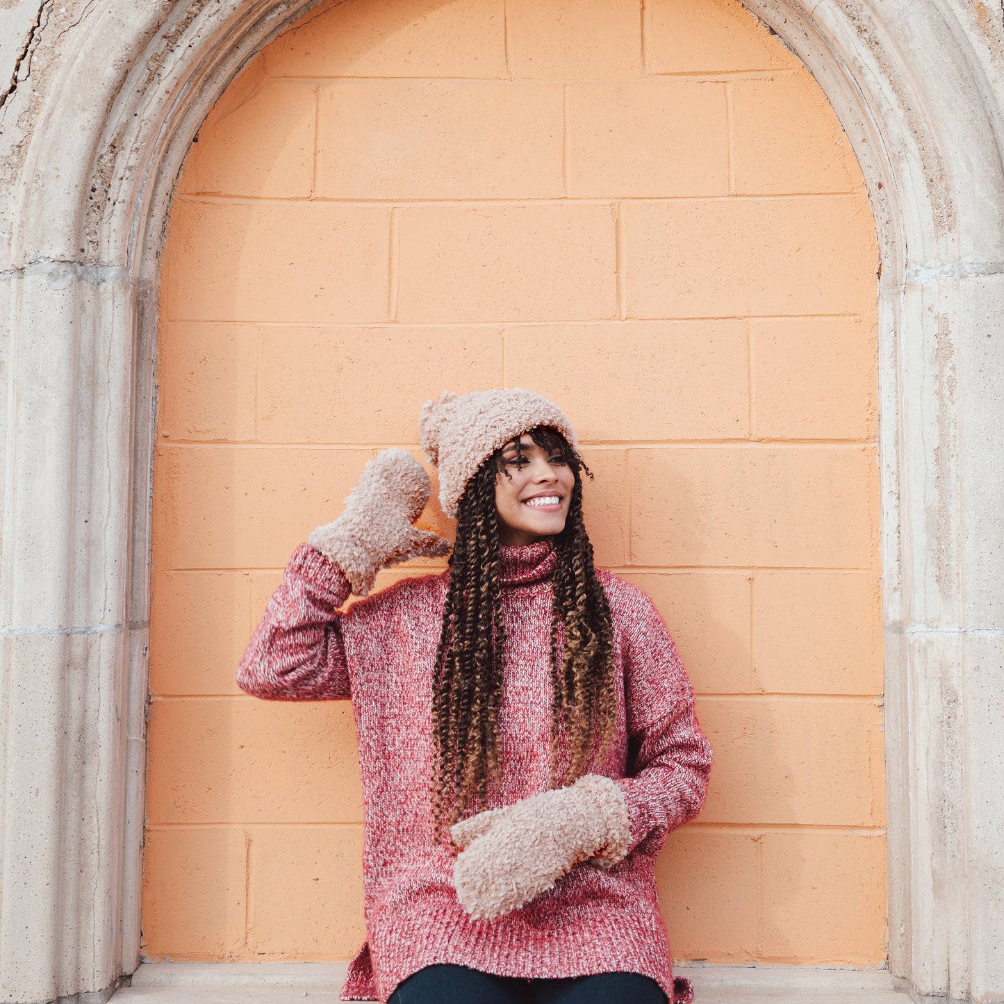 Muk Luks Popcorn Mittens
