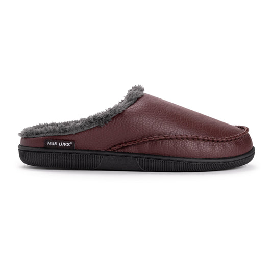 Muk Luks Faux Leather Clog Slippers