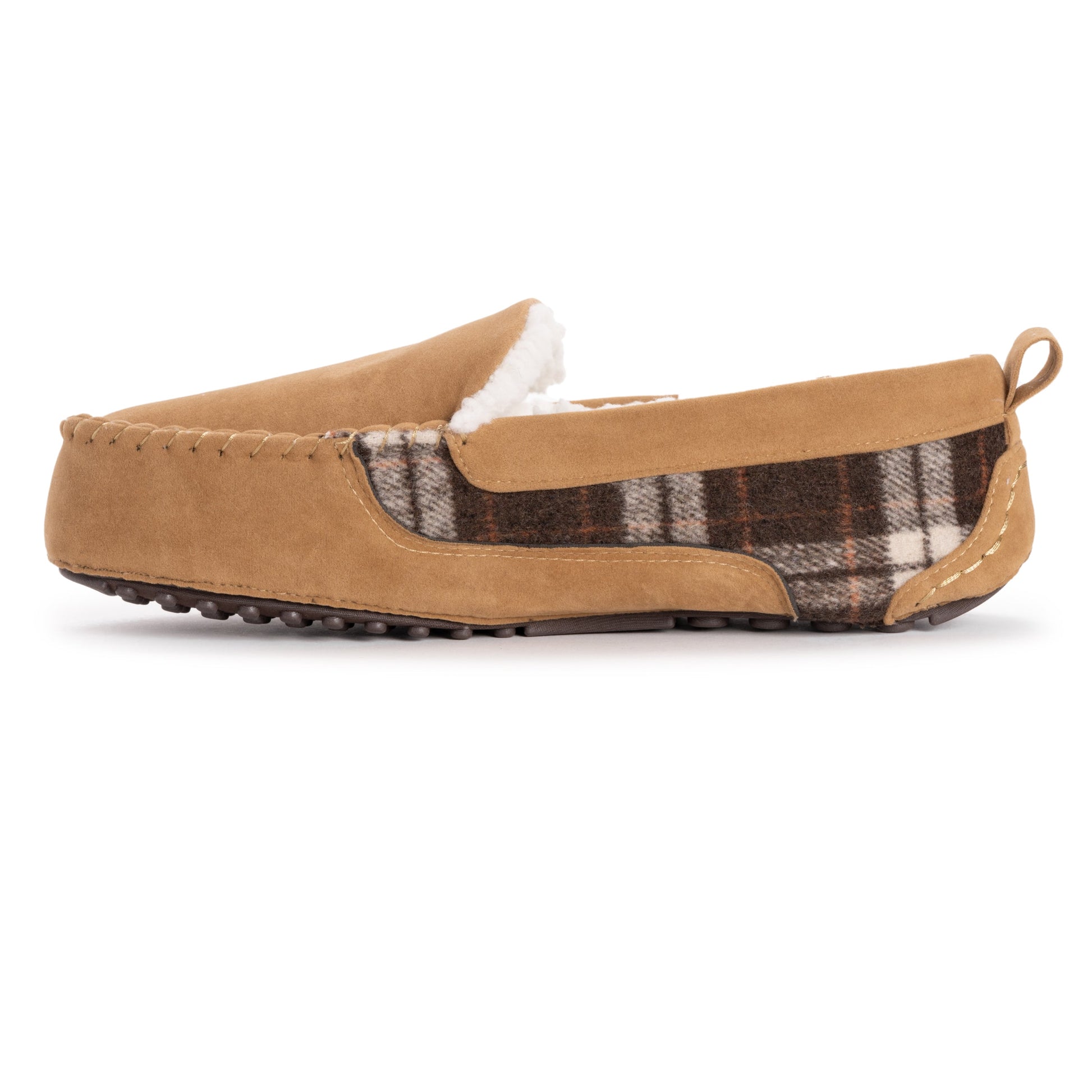Muk Luks Emmett Moccasin Slippers Dark Brown