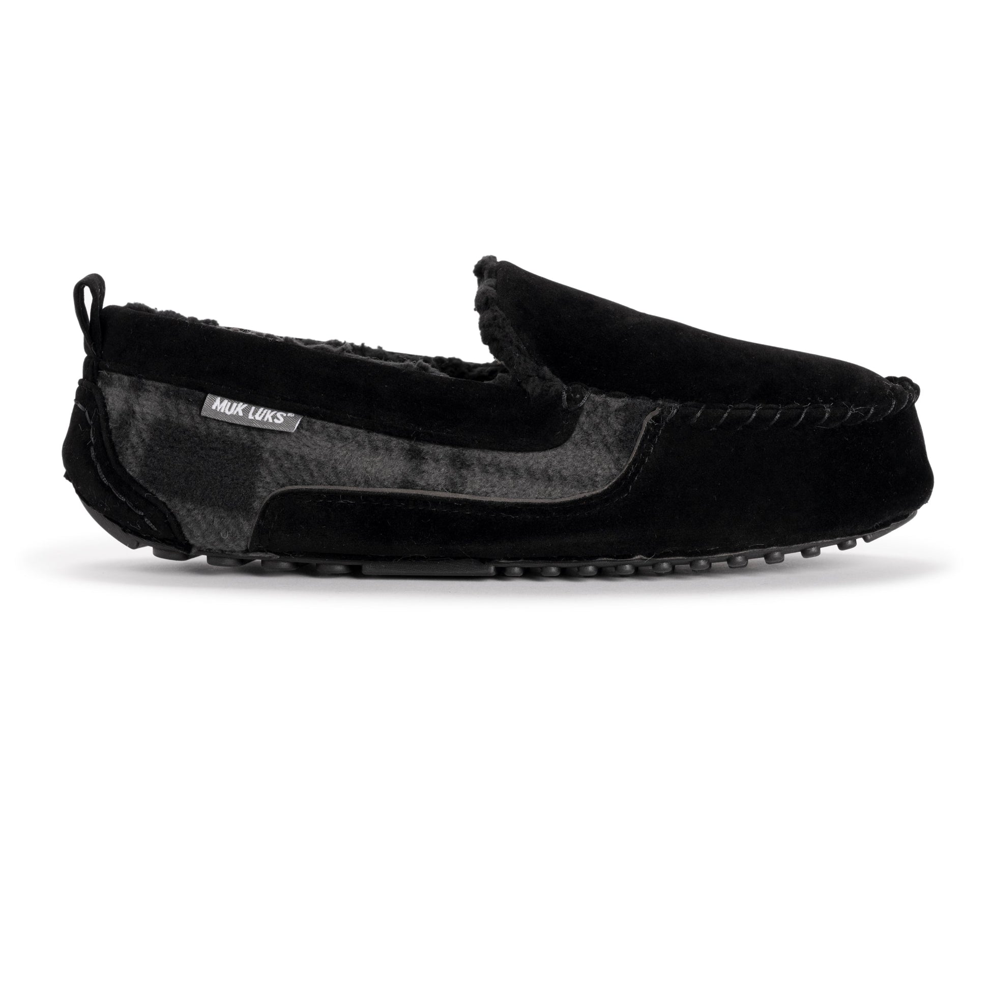 Muk Luks Emmett Moccasin Slippers Dark Brown