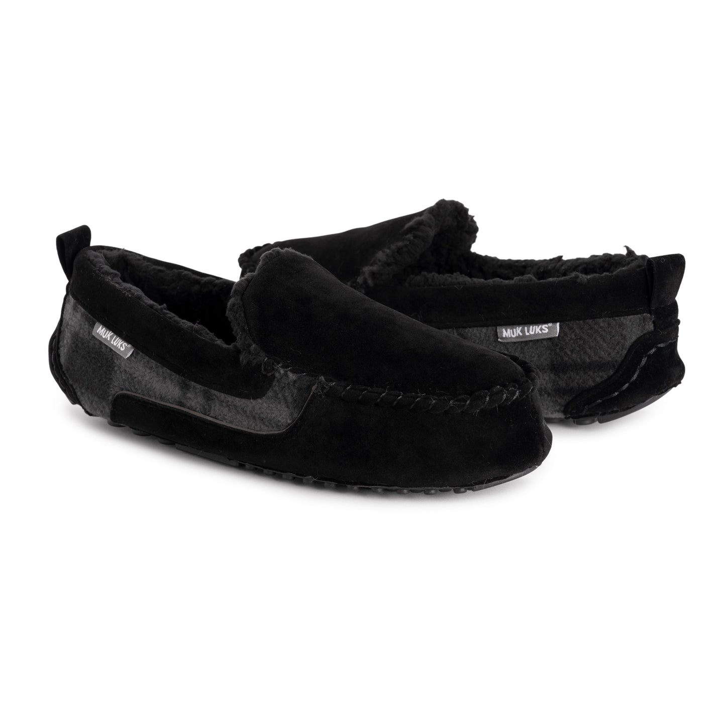 Muk Luks Emmett Moccasin Slippers Dark Brown