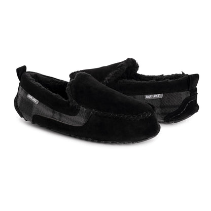Muk Luks Emmett Moccasin Slippers Dark Brown