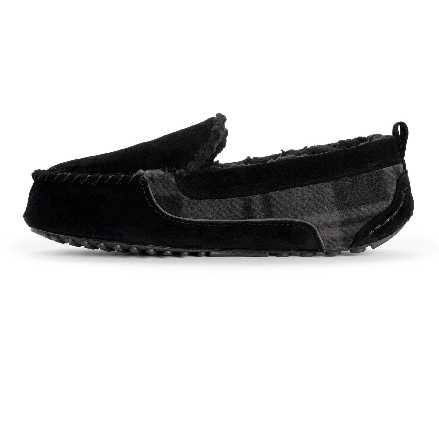 Muk Luks Emmett Moccasin Slippers Dark Brown