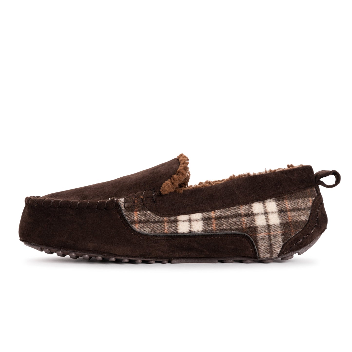 Muk Luks Emmett Moccasin Slippers Dark Brown