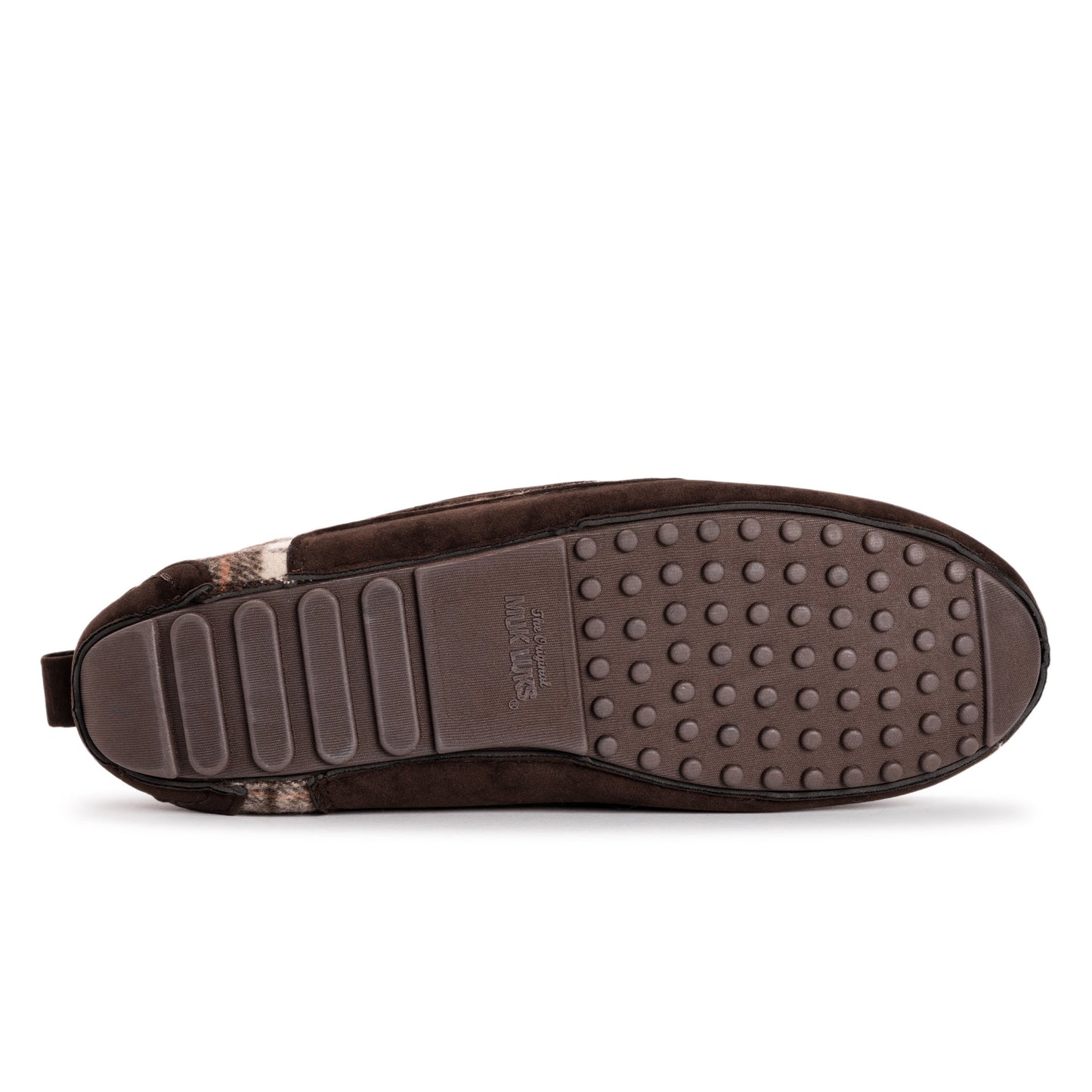 Muk Luks Emmett Moccasin Slippers Dark Brown