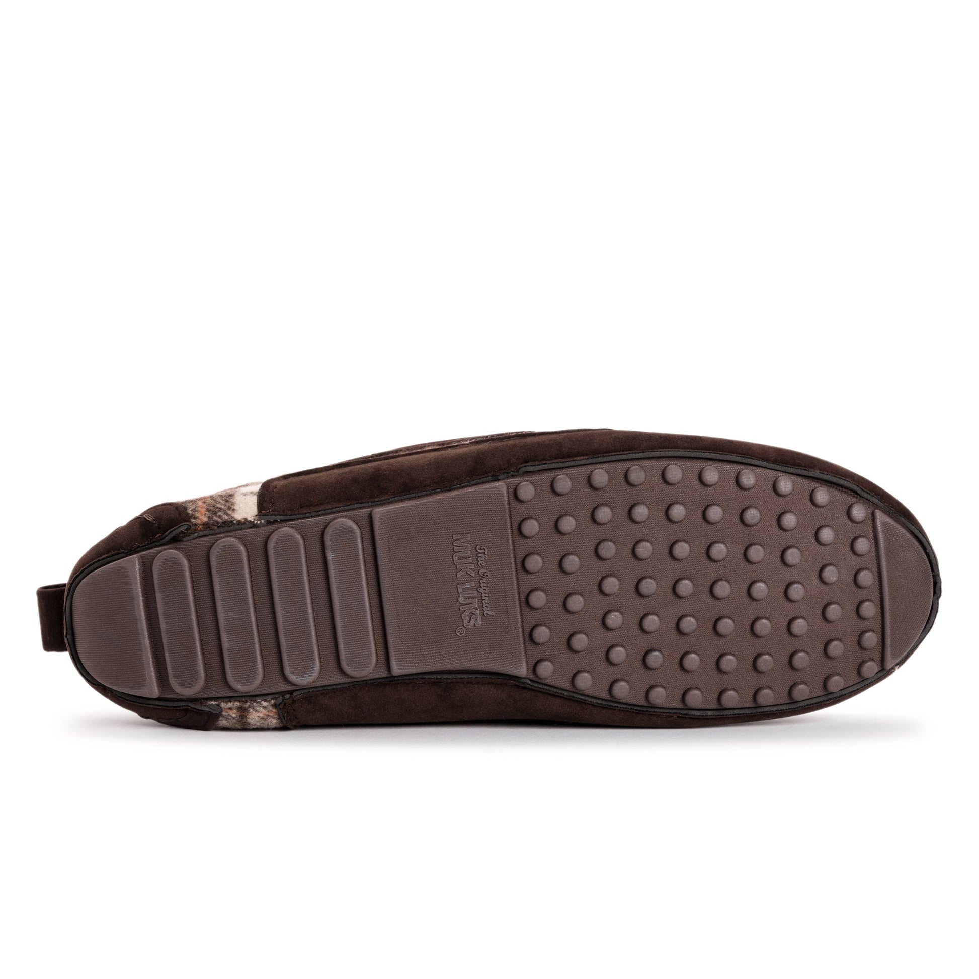 Muk Luks Emmett Moccasin Slippers Dark Brown
