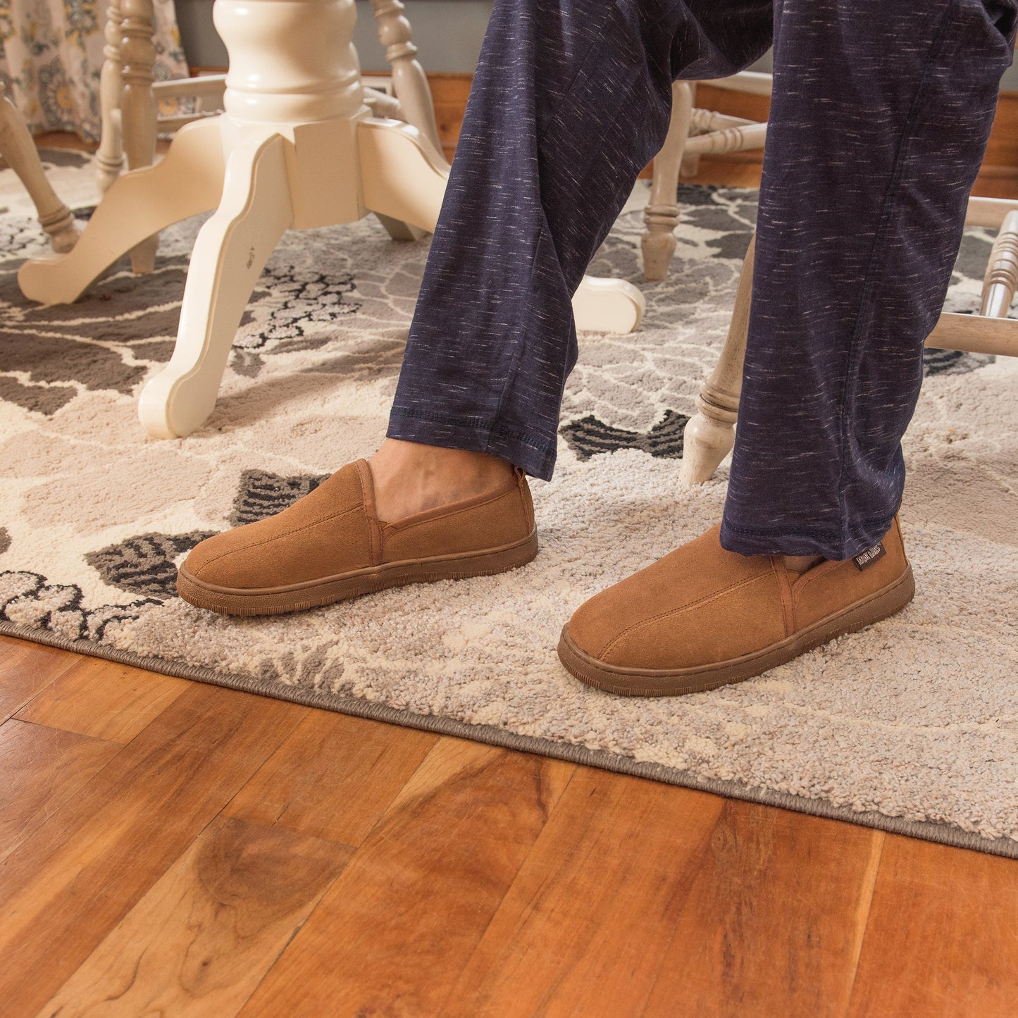 Muk Luks Eric Suede Moccasin Slipper