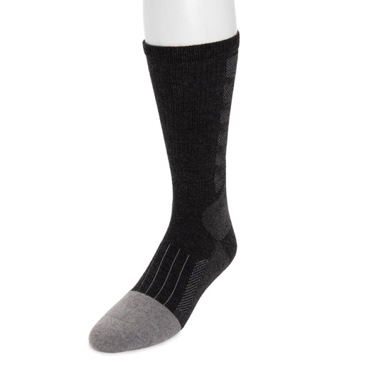 Muk Luks 8 Inch Heat Retainer Hiking Socks Navy