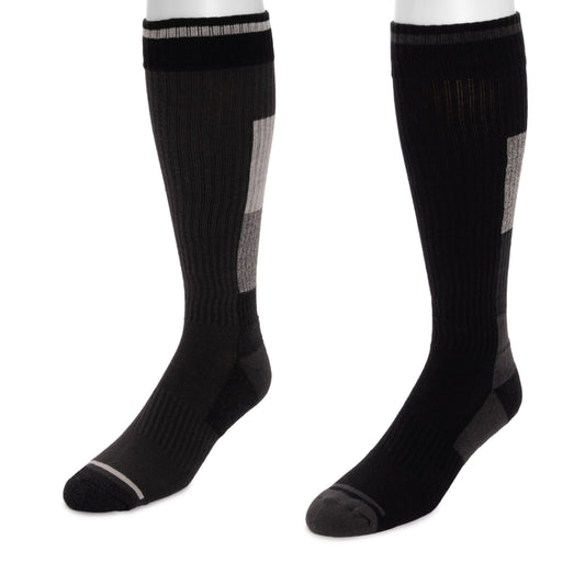 Muk Luks 8 Inch Heat Retainer Hiking Socks Navy