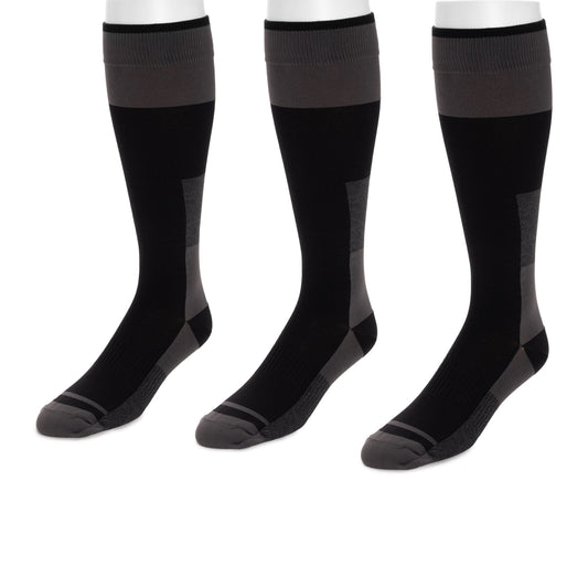Muk Luks 8 Inch Heat Retainer Hiking Socks Navy