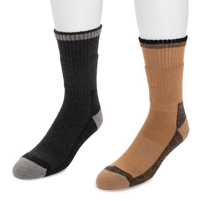 Muk Luks 8 Inch Heat Retainer Hiking Socks Navy