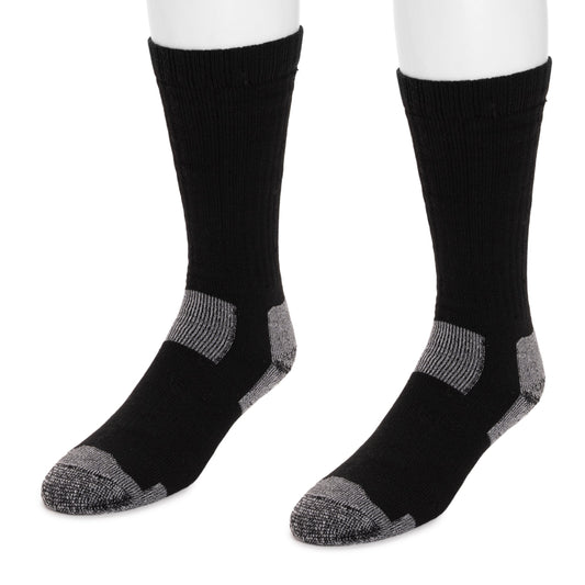 Muk Luks 8 Inch Heat Retainer Hiking Socks Navy