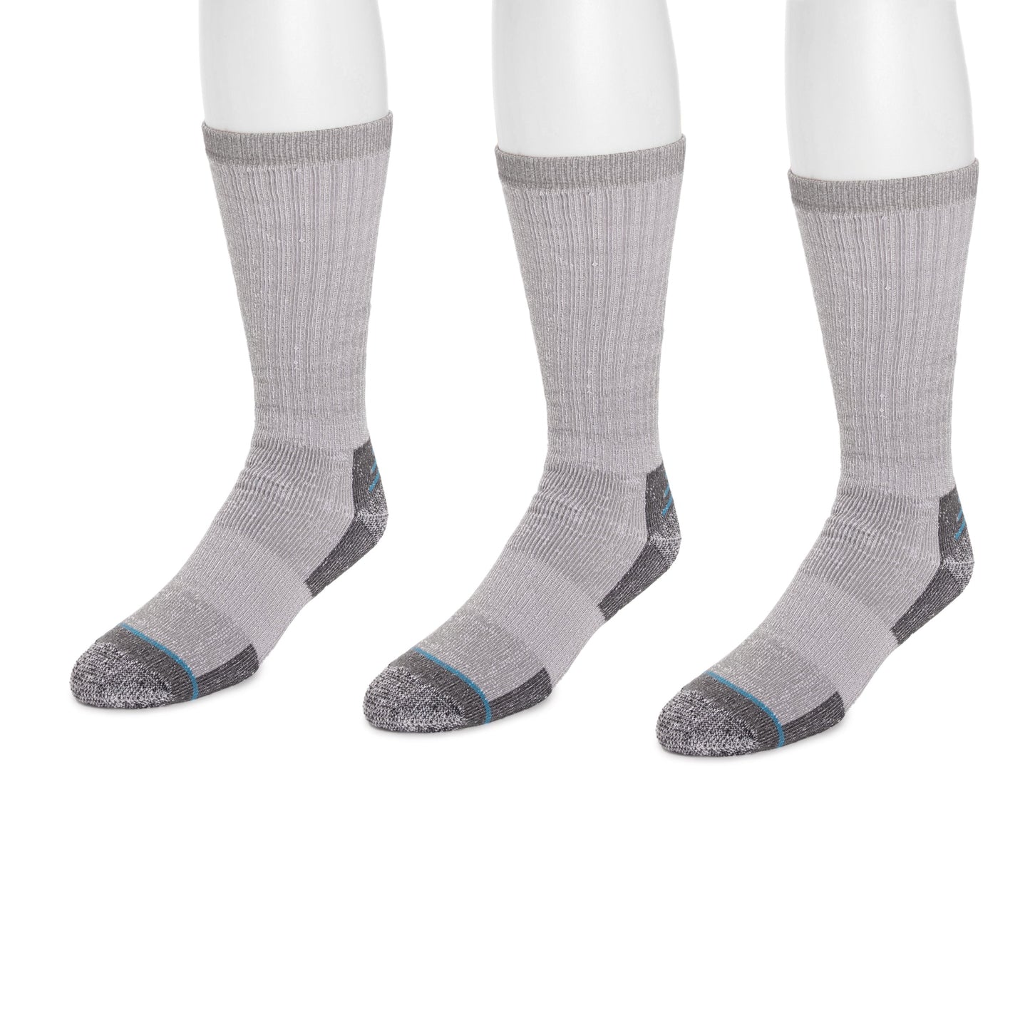 Muk Luks 8 Inch Heat Retainer Hiking Socks Navy