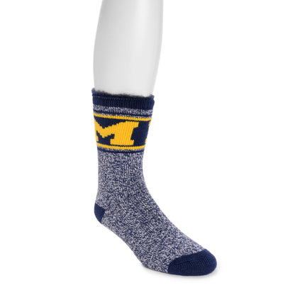 Muk Luks Michigan Wolverines GameDay Unisex Heat Retainer Socks