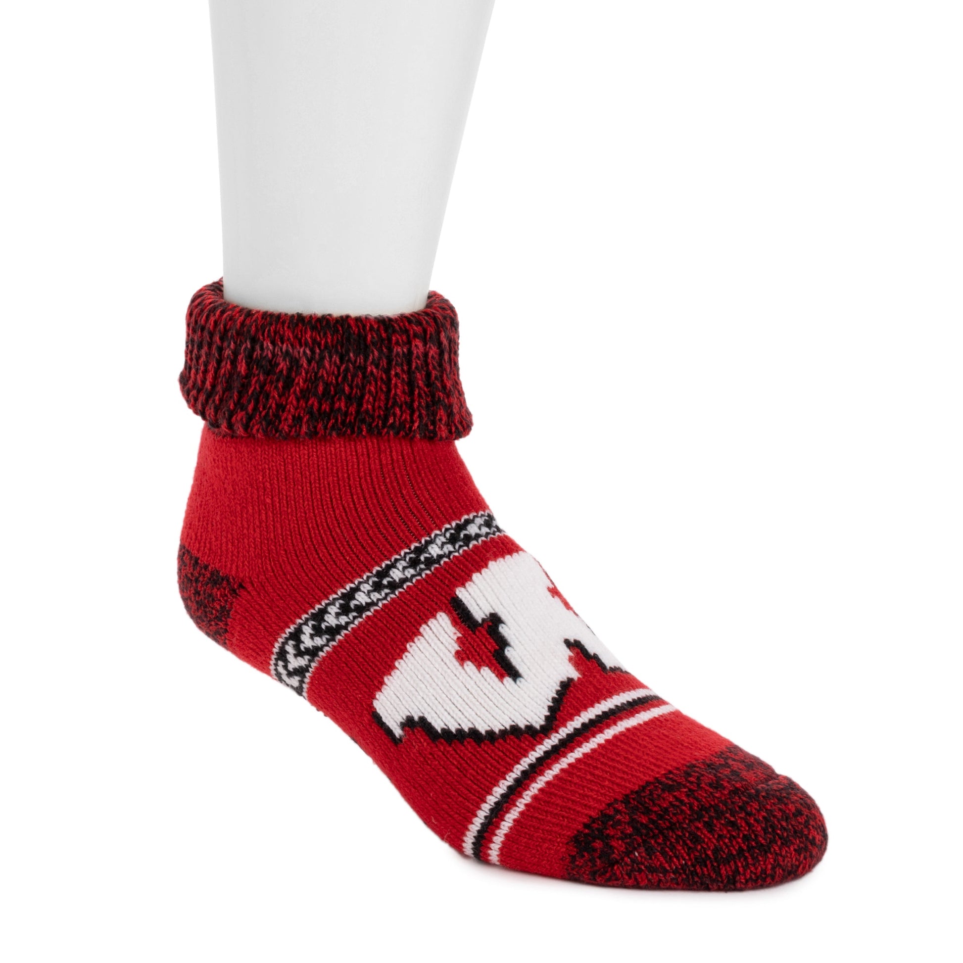 Muk Luks Wisconsin Badgers GameDay Unisex Short Heat Retainer