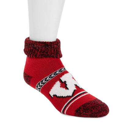 Muk Luks Wisconsin Badgers GameDay Unisex Short Heat Retainer