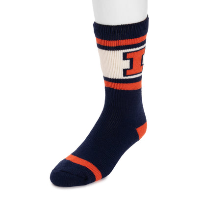 Muk Luks Illinois Fighting Illini GameDay Unisex Heat Retainer Socks