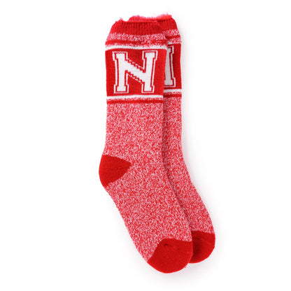 Muk Luks Nebraska Huskers GameDay Unisex Heat Retainer Socks