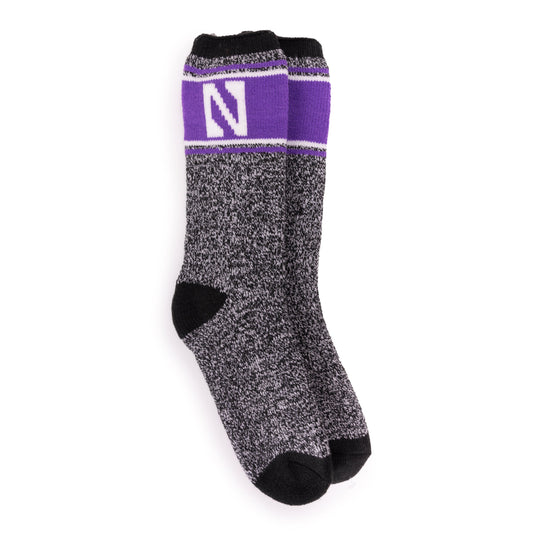 Muk Luks Northwestern Wildcats GameDay Unisex Heat Retainer Socks
