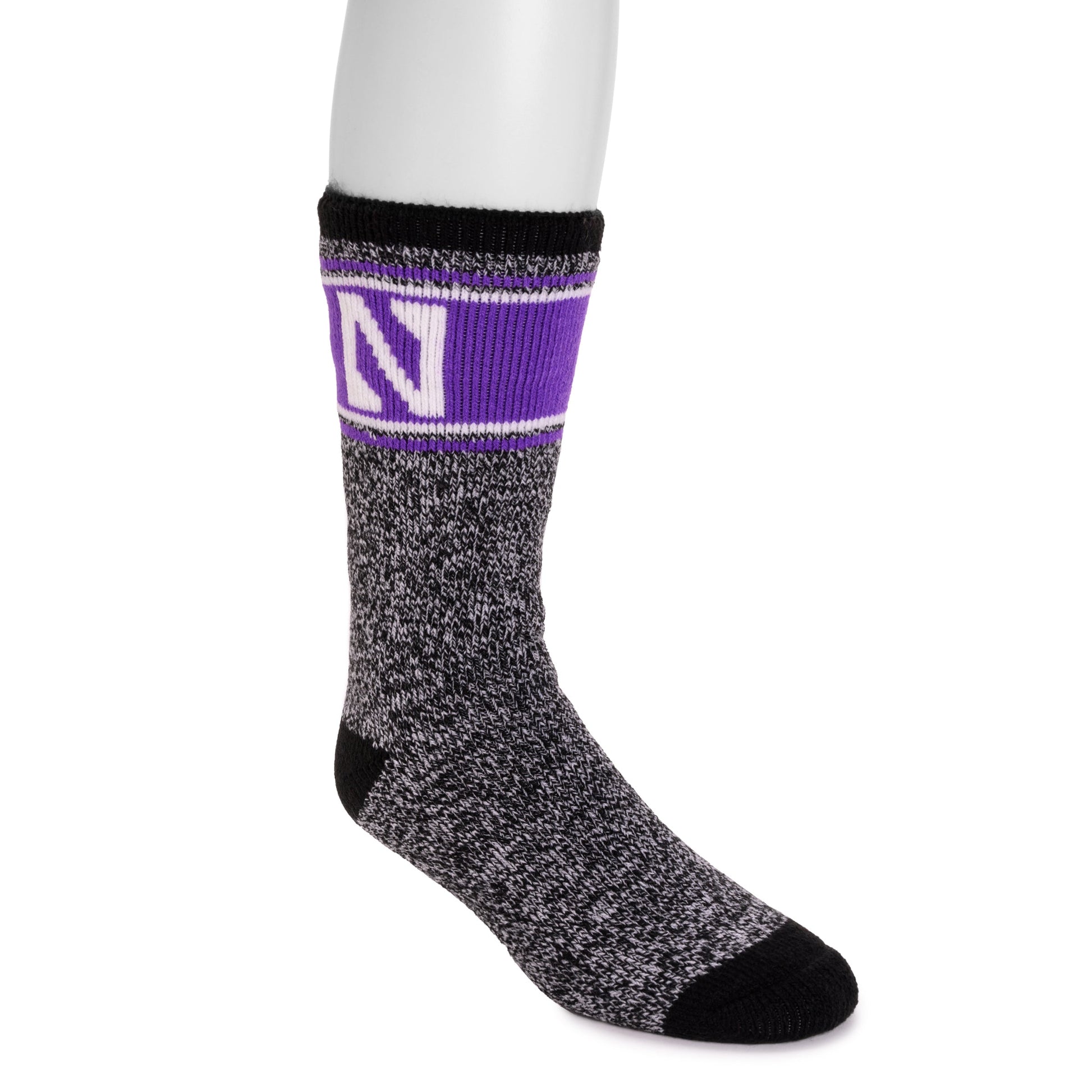 Muk Luks Northwestern Wildcats GameDay Unisex Heat Retainer Socks
