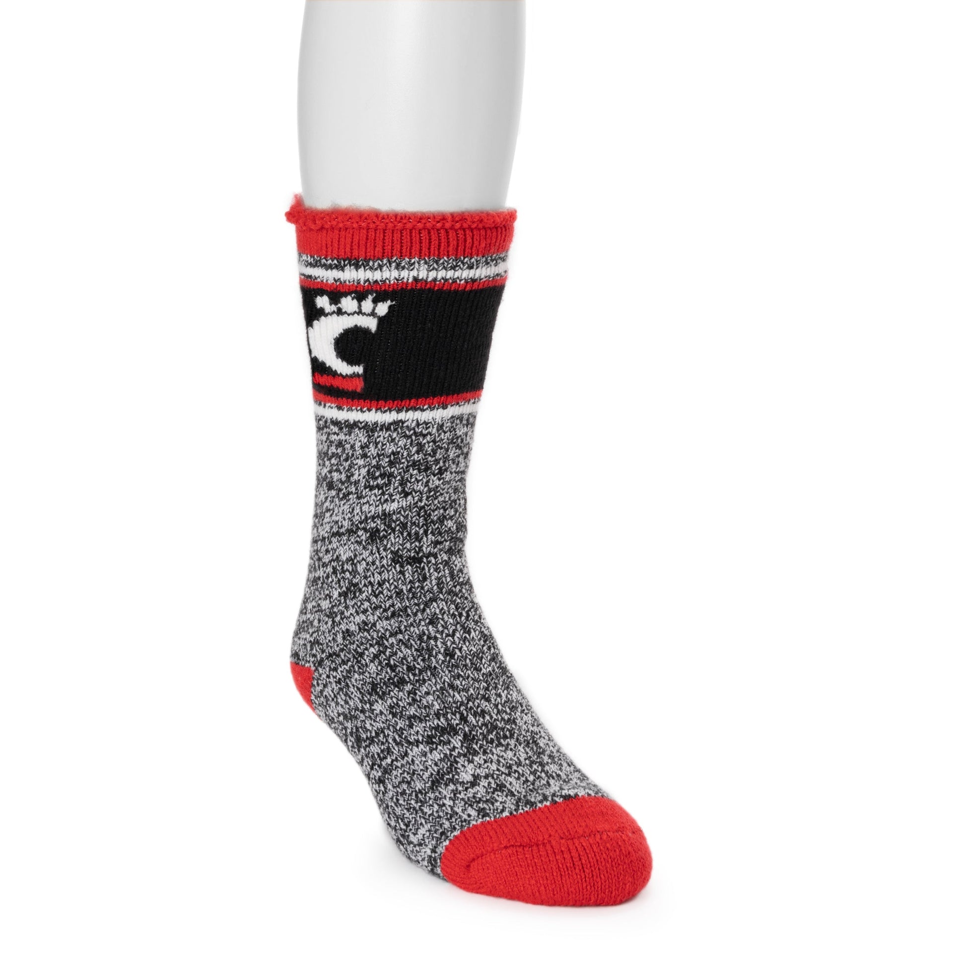 Muk Luks Cincinnati Bearcat GameDay Unisex Heat Retainer Socks