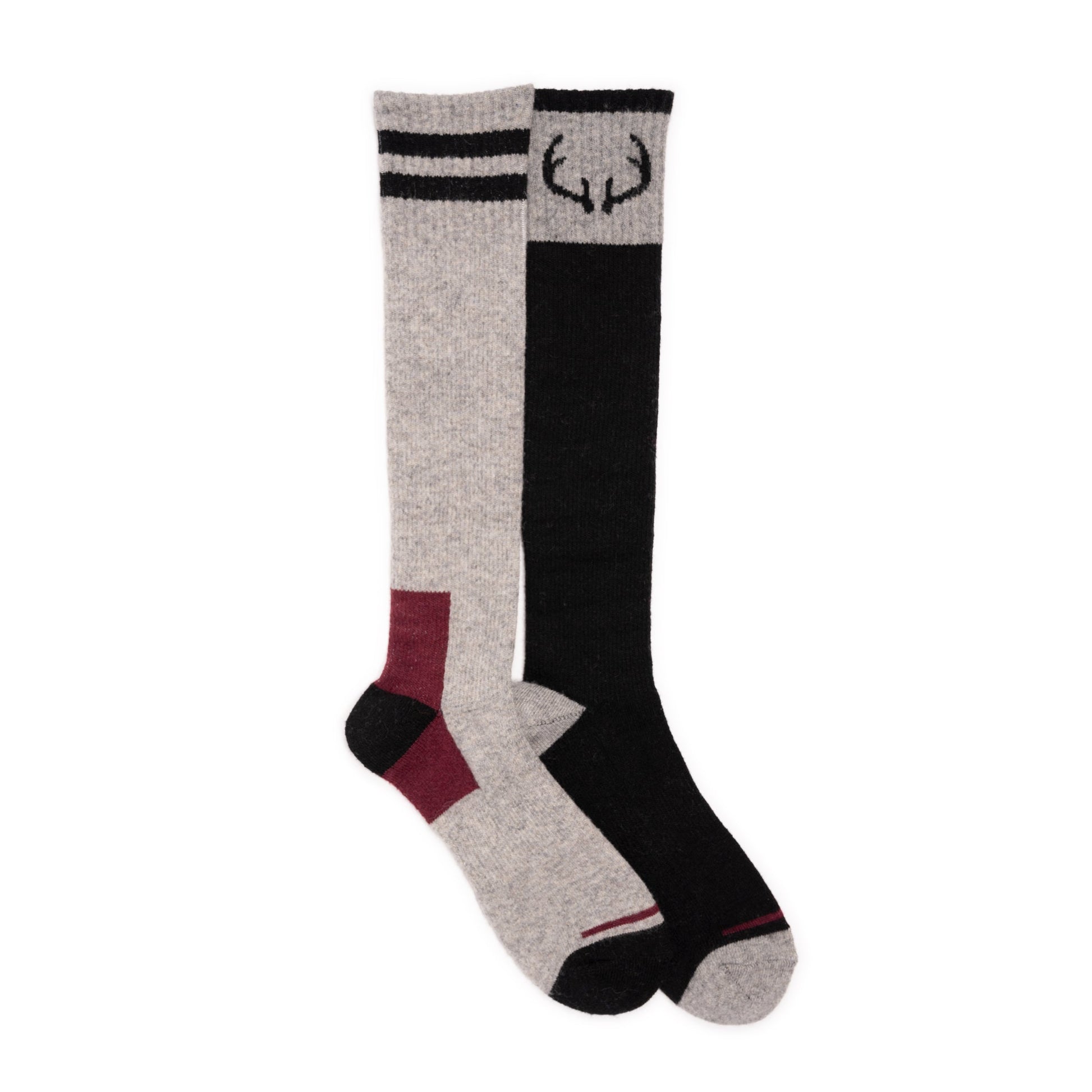 Muk Luks 2 Pair Pack Tall Cotton Compression Socks