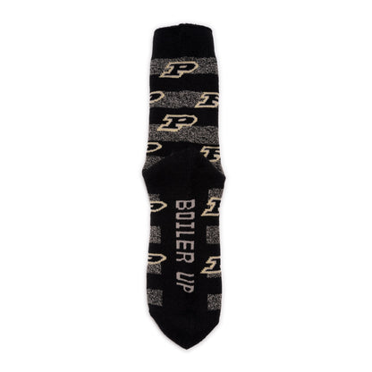 Muk Luks Purdue GameDay Unisex Terry Loop Sock