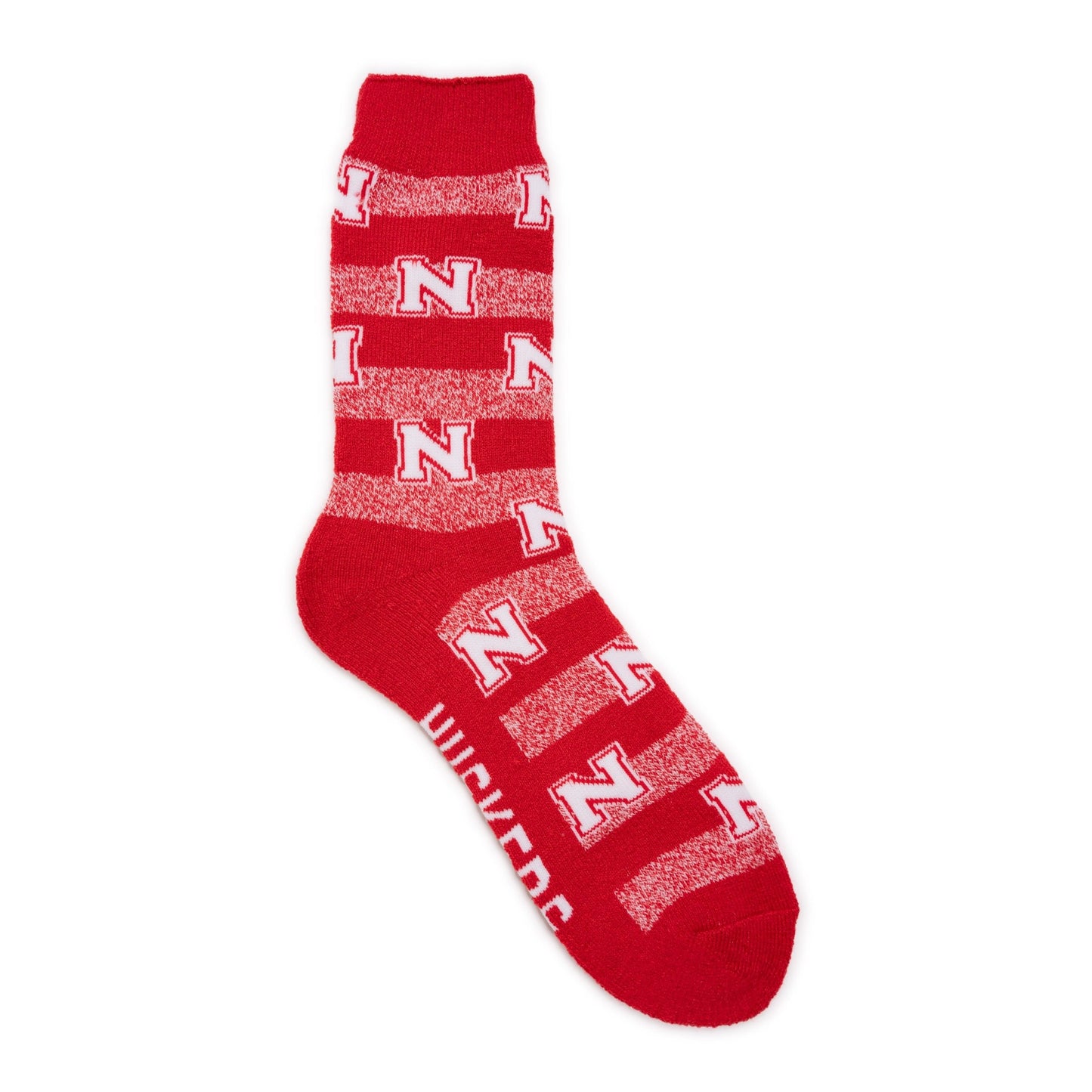 Muk Luks Nebraska Huskers GameDay Unisex Terry Loop Sock