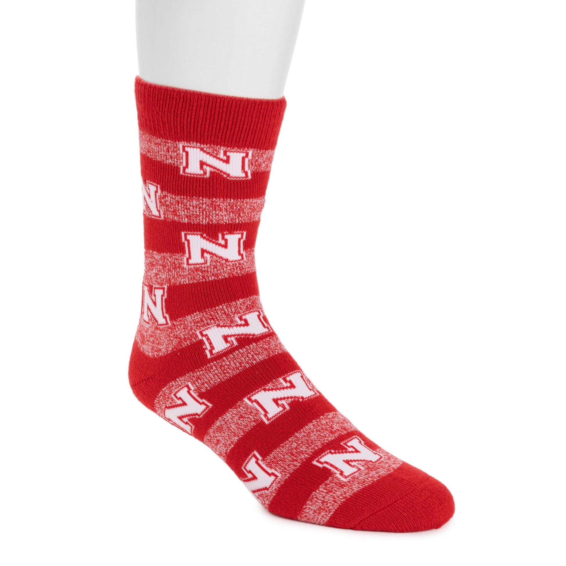 Muk Luks Nebraska Huskers GameDay Unisex Terry Loop Sock