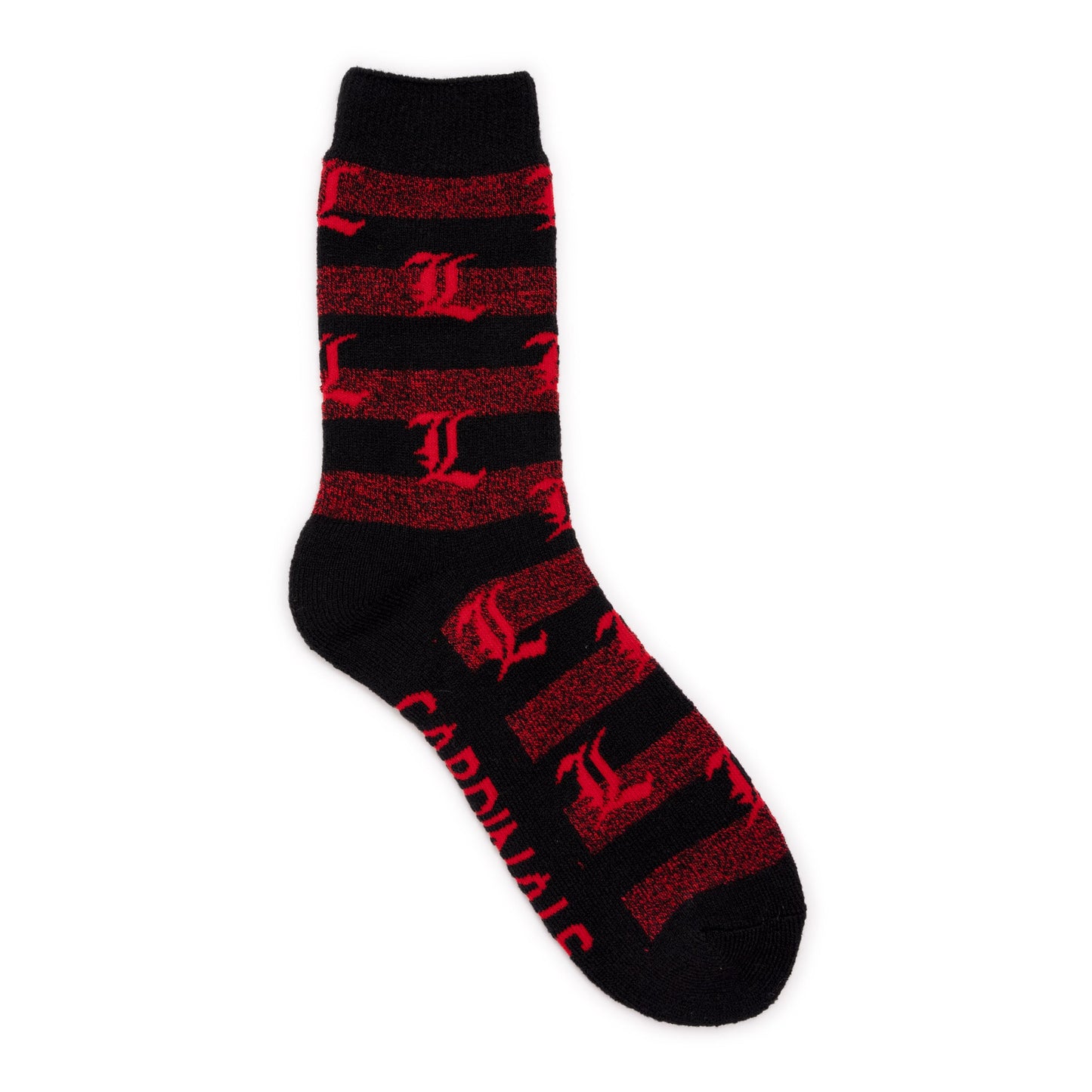 Muk Luks Louisville Cardinals GameDay Unisex Terry Loop Sock