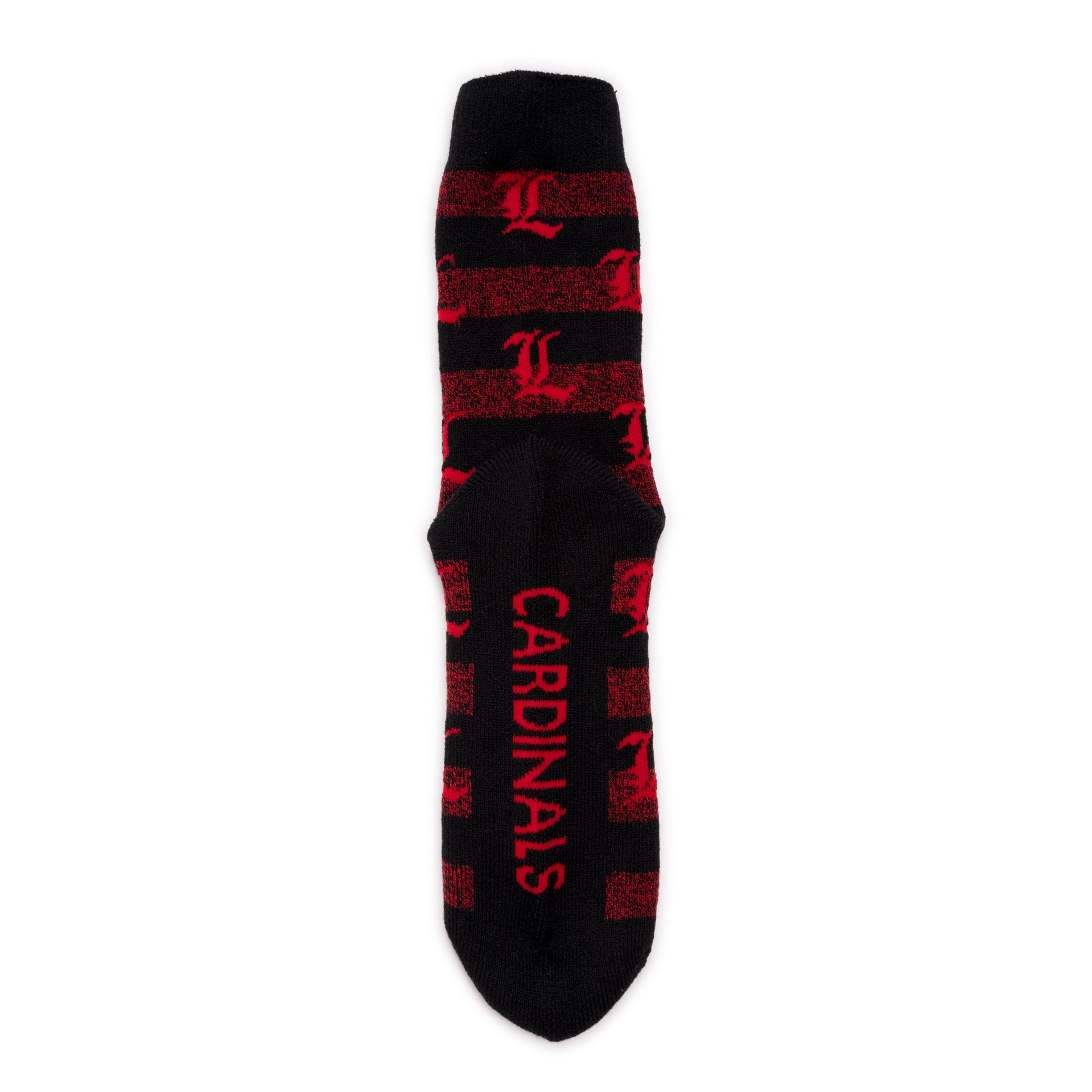Muk Luks Louisville Cardinals GameDay Unisex Terry Loop Sock