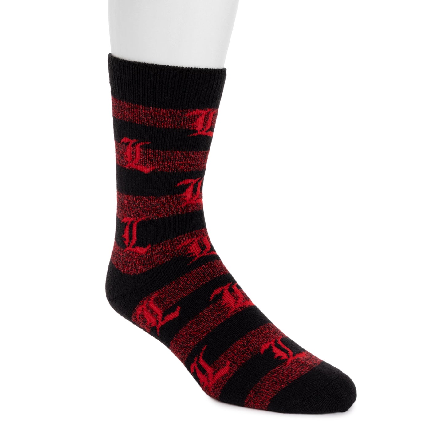 Muk Luks Louisville Cardinals GameDay Unisex Terry Loop Sock