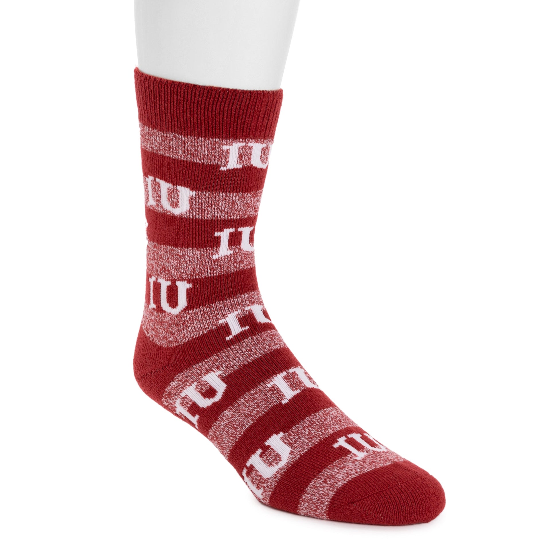 Muk Luks Indiana Hoosiers GameDay Unisex Terry Loop Sock