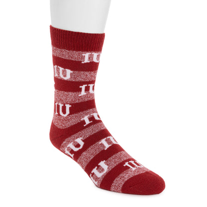 Muk Luks Indiana Hoosiers GameDay Unisex Terry Loop Sock