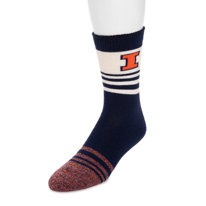 Muk Luks Illinois Fighting Illini GameDay Unisex Terry Loop Sock