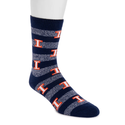 Muk Luks Illinois Fighting Illini GameDay Unisex Terry Loop Sock
