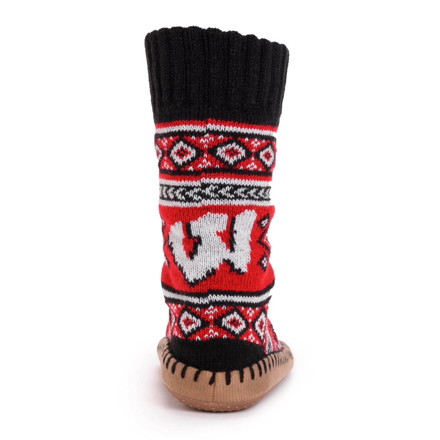 Muk Luks Wisconsin Badgers GameDay Unisex Slipper Socks