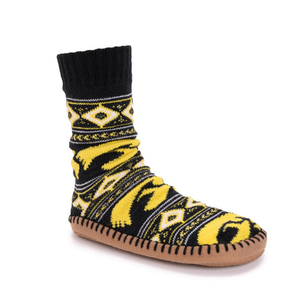 Muk Luks Iowa Hawkeyes GameDay Unisex Slipper Socks