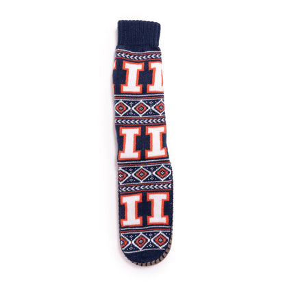 Muk Luks Illinois Fighting Illini GameDay Unisex Slipper Socks
