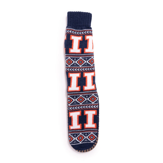 Muk Luks Illinois Fighting Illini GameDay Unisex Slipper Socks