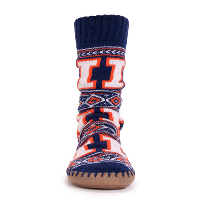 Muk Luks Illinois Fighting Illini GameDay Unisex Slipper Socks