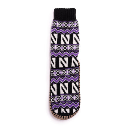 Muk Luks Northwestern Wildcats GameDay Unisex Slipper Socks